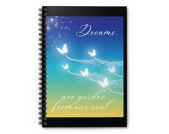 Butterfly Dream Journal – Twilight Colors Spiral Notebook