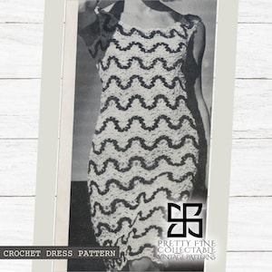 women crochet pattern dress striped zigzag crochet long dress chevron crochet striped crochet dress printable digital pdf pattern download
