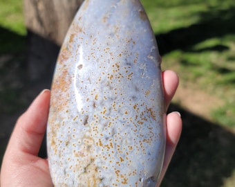 Oldstock Ocean Jasper Freeform: Marovato Partial Jelly Crystal