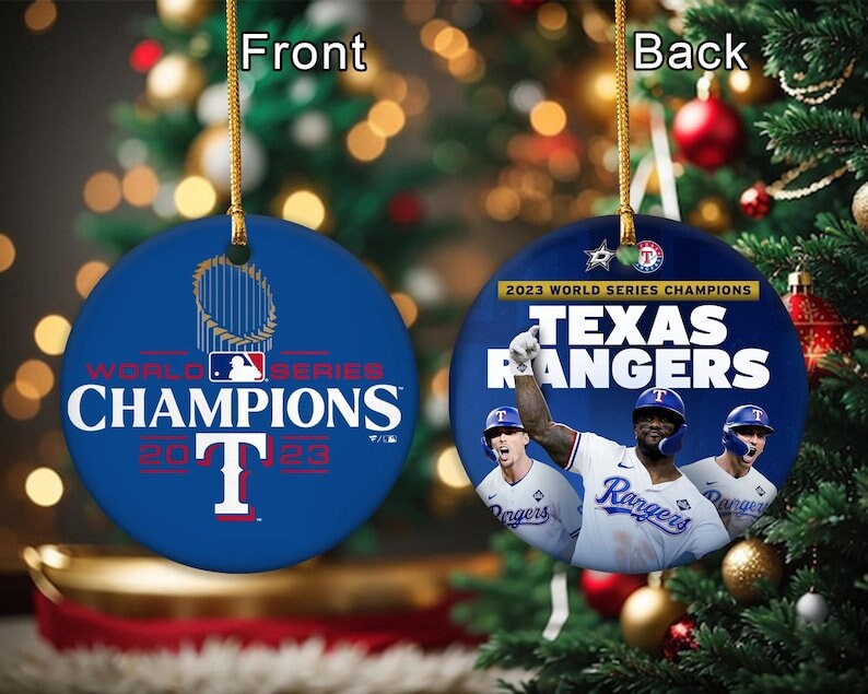 Texas Rangers Ornament Rangers World Series Ornaments 2023 Etsy