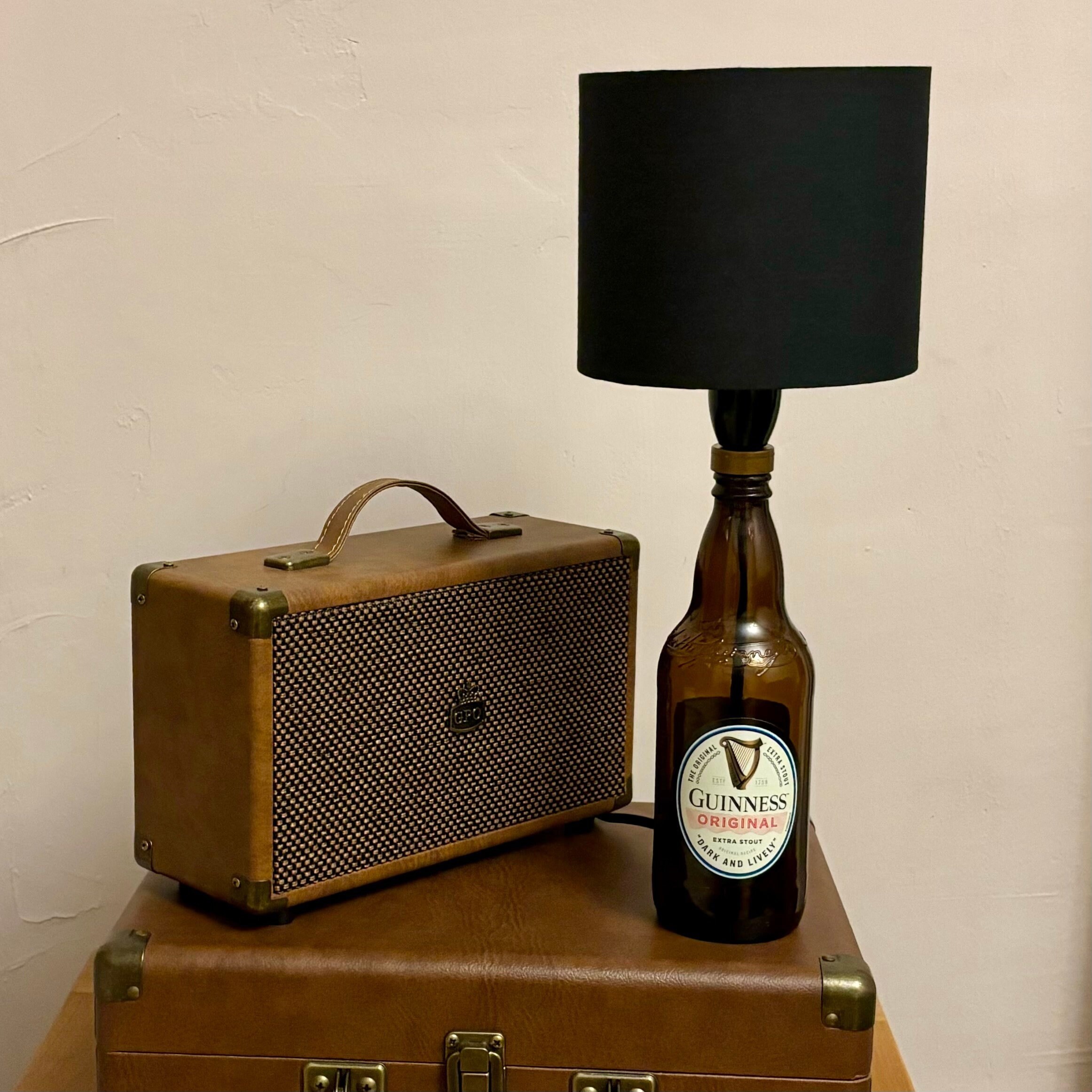Guinness Bottle Lamp With Shade Etsy