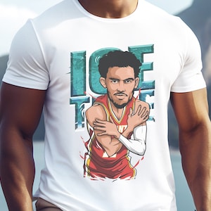 Trae Young Ice in His Veins Adult Softstyle Shirt | Trae Young Tee | Young T-Shirt | NBA Shirt