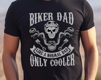 Biker Dad Softstyle Adult Unisex Shirt| Dad Tee| Father's Day Shirt| Biker Dad Shirt| Motorcycle Dad Tee| Biker Shirt