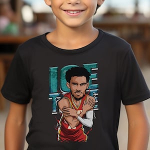 Trae Young Ice in His Veins Youth Shirt |Tay Young Merch | NBA shirt | Young Youth Tee