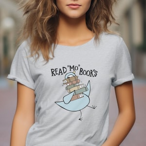 Read Mo&#39; Books Pigeon Softstyle Shirt | Book Lover Shirt | Teacher Shirt | Librarian Shirt | Mo Willems