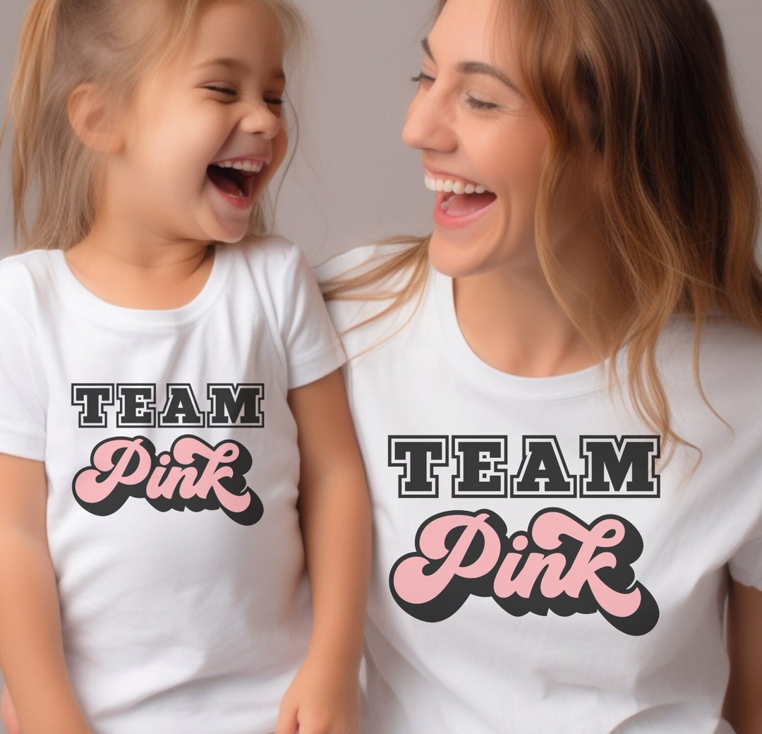 Team Princess Girl Pink Tee T Shirt for Gender Reveal Party main image 1