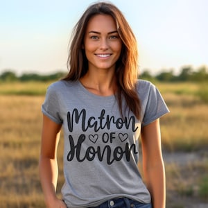 Matron of Honor Shirt| Bridal Party Shirt| Bachelorette Party Shirt| Wedding Shirts