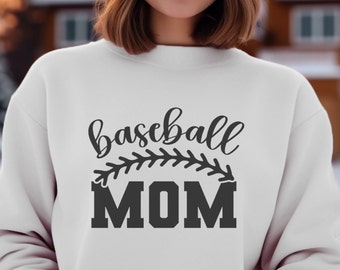 Sudadera de béisbol mamá Crewneck / sudadera deportiva / sudadera de mujer / sudadera de béisbol / ropa de béisbol / sudadera de invierno