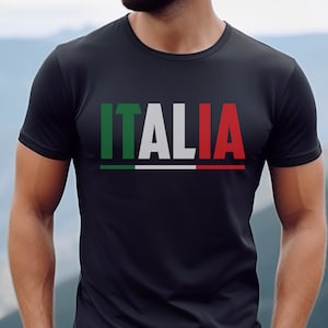 Italia-uniseks softstyle-shirt voor volwassenen | Italia-T-shirt| Italiaans overhemd| Italia-shirt