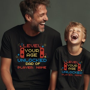 Camiseta de cumpleaños de jugador personalizada / Camiseta de cumpleaños de videojuegos / Camiseta de cumpleaños personalizada / Camiseta de cumpleaños para niños / Camiseta de cumpleaños para niños personalizada