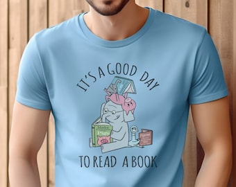 It's a Good Day to Read A Book Softstyle Shirt | Book Lover Shirt | Teacher Shirt | Librarian Shirt | Mo Willems