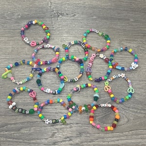 Random Mystery Festival Rave Kandi Friendship Bracelets, EDM essentials, PLUR