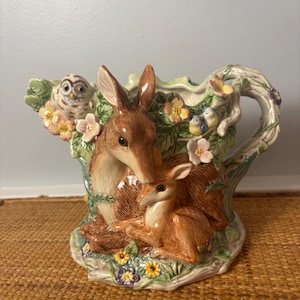 Fitz and Floyd Fox Pitcher - Etsy