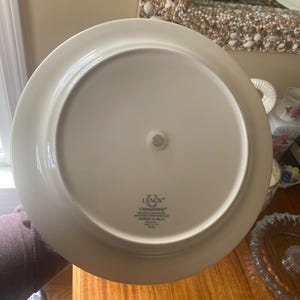 Lenox Chinastone Poppies on Blue Two Tier Serving Dish with Handle image 5