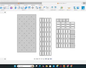 Archivo DXF de mesa de fijación de 4x8 (diseñado para mesa de plasma de 4x8)