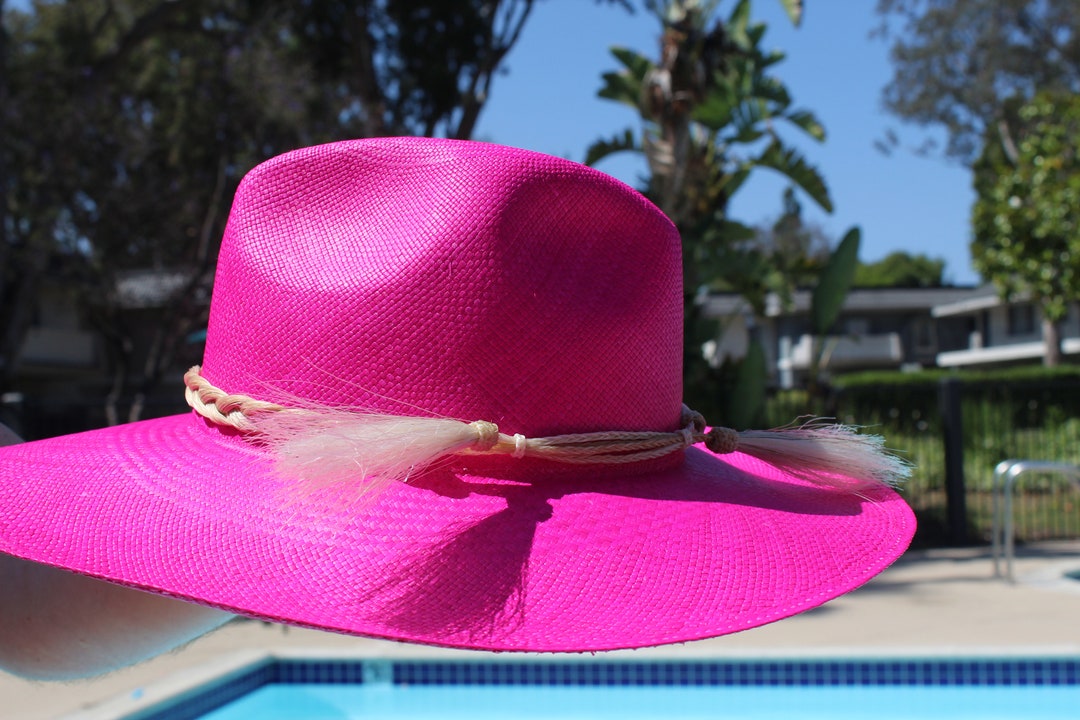 Panama Shell Hat Palma Pink - Adriana Pappas Designs main image 1