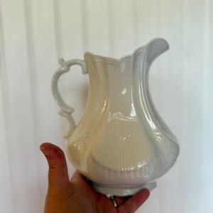 White Porcelain Pitcher