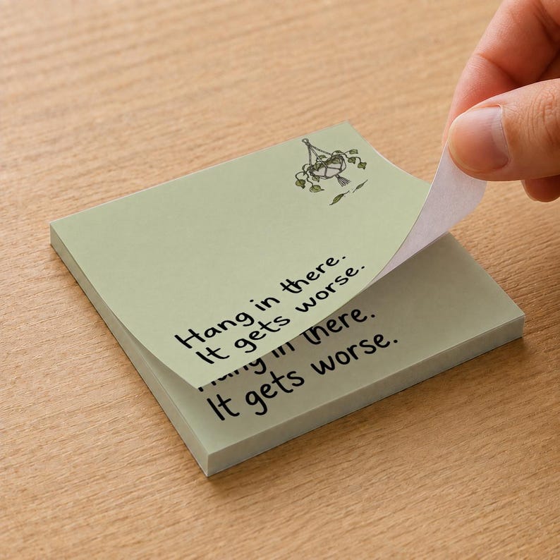 Funny Sarcastic Sticky Note Set, 4 Pack, 3x3 Inch, 50 Sheets/pad ...