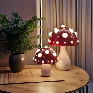 Mushroom LAMP Modern Lamp , Unique Housewarming Gift