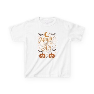Kids Halloween T-Shirt, Spooky Shirt for Boys and Girls, Magic is in the Air Tee, Trick or Treat Apparel, Halloween Party Outfit