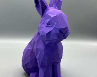 Geometric Bunny Rabbit - Easter, Home Decor, Office Decor, Gift - 3D Printed