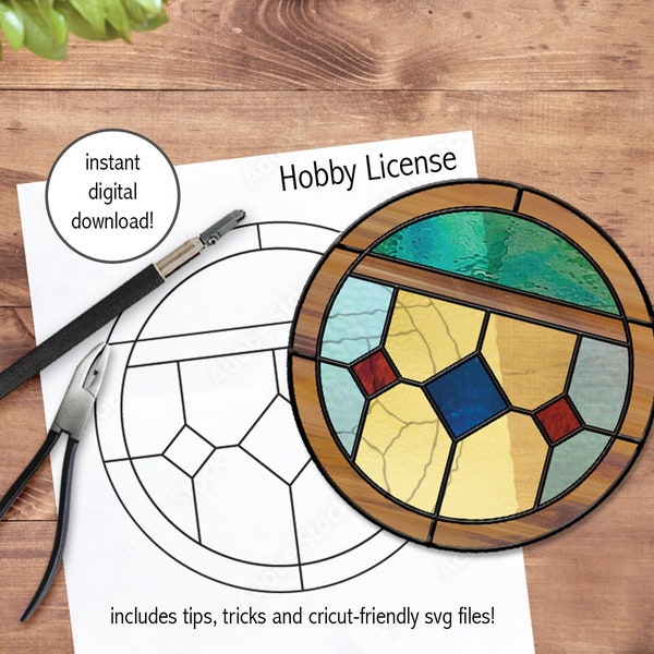 PATTERN - Bluey's Bedroom Stained Glass Window - Hobby License