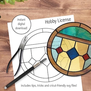 PATTERN - Bluey's Bedroom Stained Glass Window - Hobby License