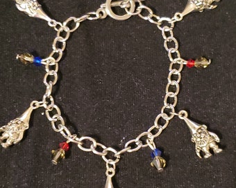Gnome charm bracelet