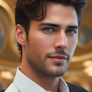 Téléchargement numérique instantané. Modèle masculin, portrait d'homme professionnel super beau, petit ami IA, modèle romantique, images d'hommes super réalistes