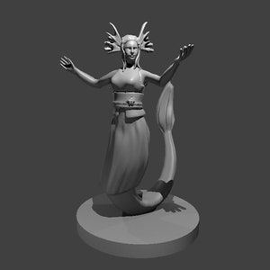 Merfolk Waterlancer | Resin Miniature