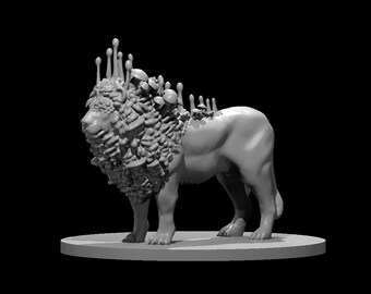 Lion Myconid Spore Servant  | Resin Miniature