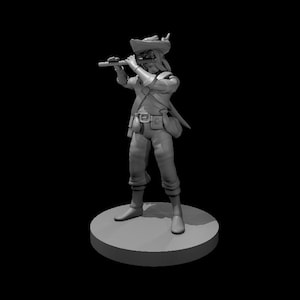 Human Male Bard with Flute | Resin Miniature