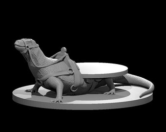 Giant Lizard Mount with Mini Slot | Tabletop Miniatures