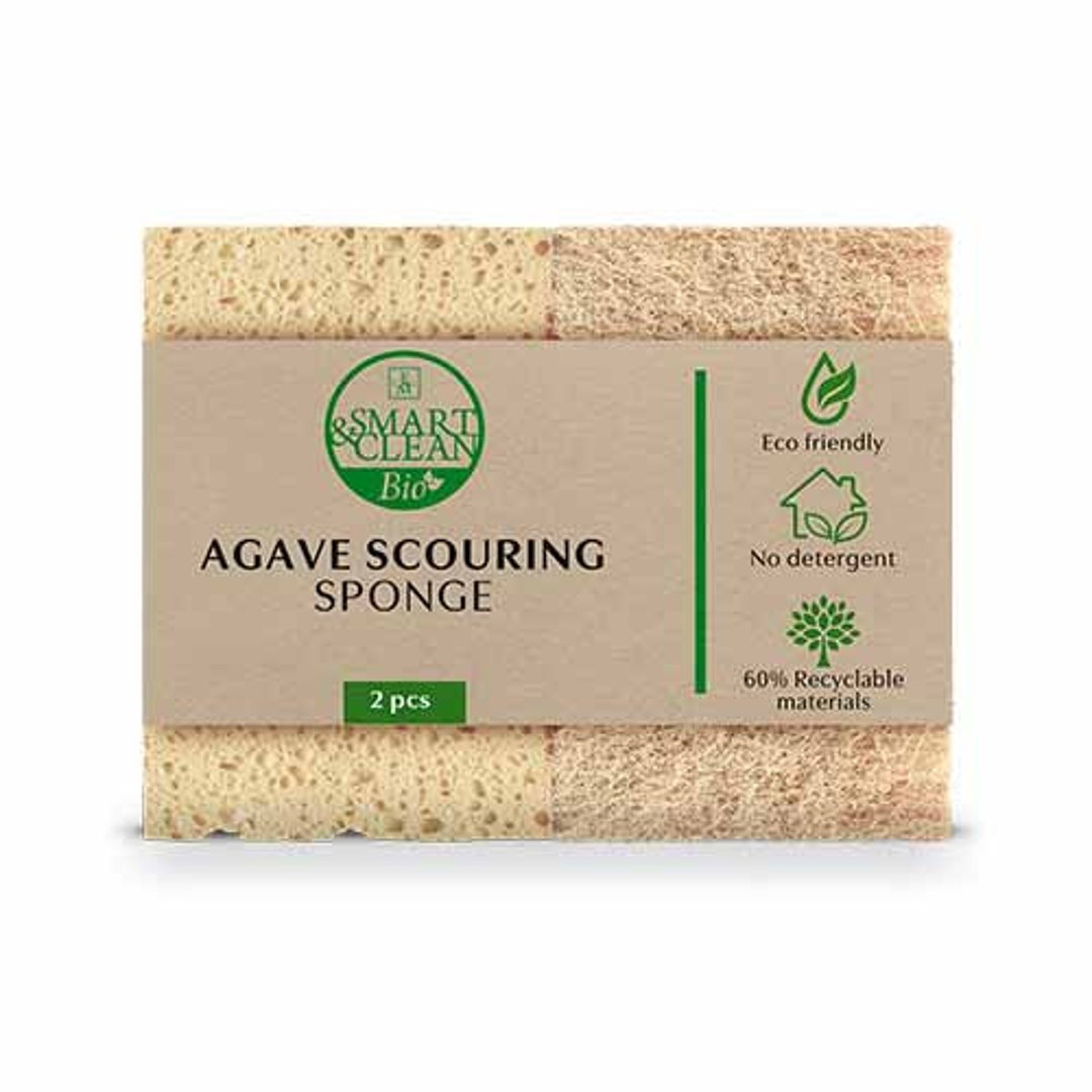 Agave Scouring Sponge 2pcs SMART & CLEAN BIO Etsy
