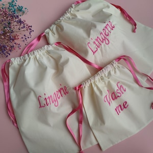 Travel in Style with this Embroidered Lingerie Bag for Your Intimates