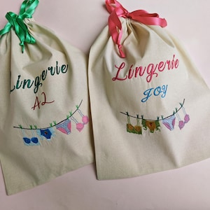 Chic Lingerie Travel Pouch: Stylish Solution for Organizing Intimates - Personalized Gift for Her