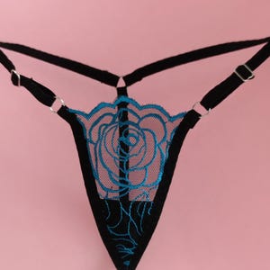 Cheeky undies: Micro mini bikini -thong floral lace