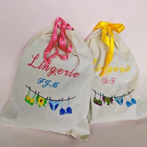 Chic Lingerie Travel Pouch: Stylish Solution for Organizing Intimates - Personalized Gift for Her