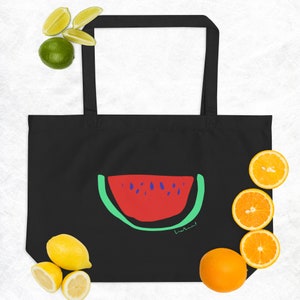 Anguria. Borsa grande in tessuto organico