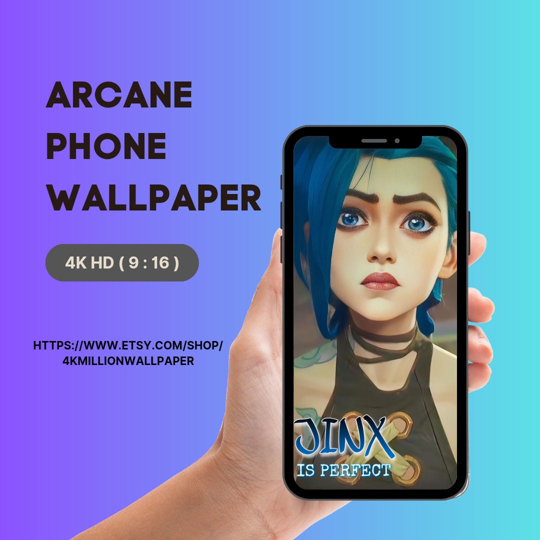 ARCANE Jinx 4K HD Wallpaper Android Wallpaper iPhone Wallpaper Lock