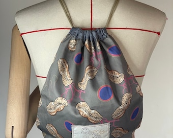 Peanut Print Beach Bag | Stylish Sun Tote Bag | Must-Have Summer Outfit | Sun Vacation Outfit Accessory | Ready-to-Go in the Sun