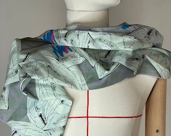Foulard Motif Coque de Noix | Bandeau Cheveux Longs | Turban Bijou de Tête | Foulard Imprimé Unique | Fashionphile | Cadeau Maman Stylée