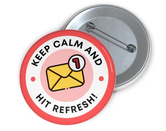 Refresh Email Button - Pin for Writers, Artists, and Entrepreneurs