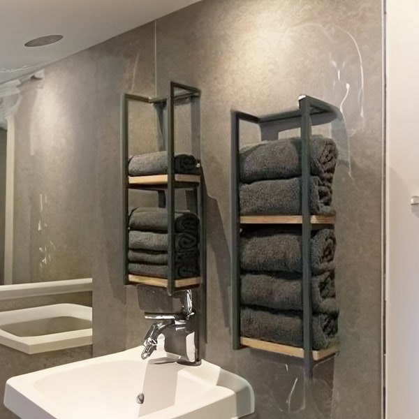 Bathroom Towel Rack - Etsy