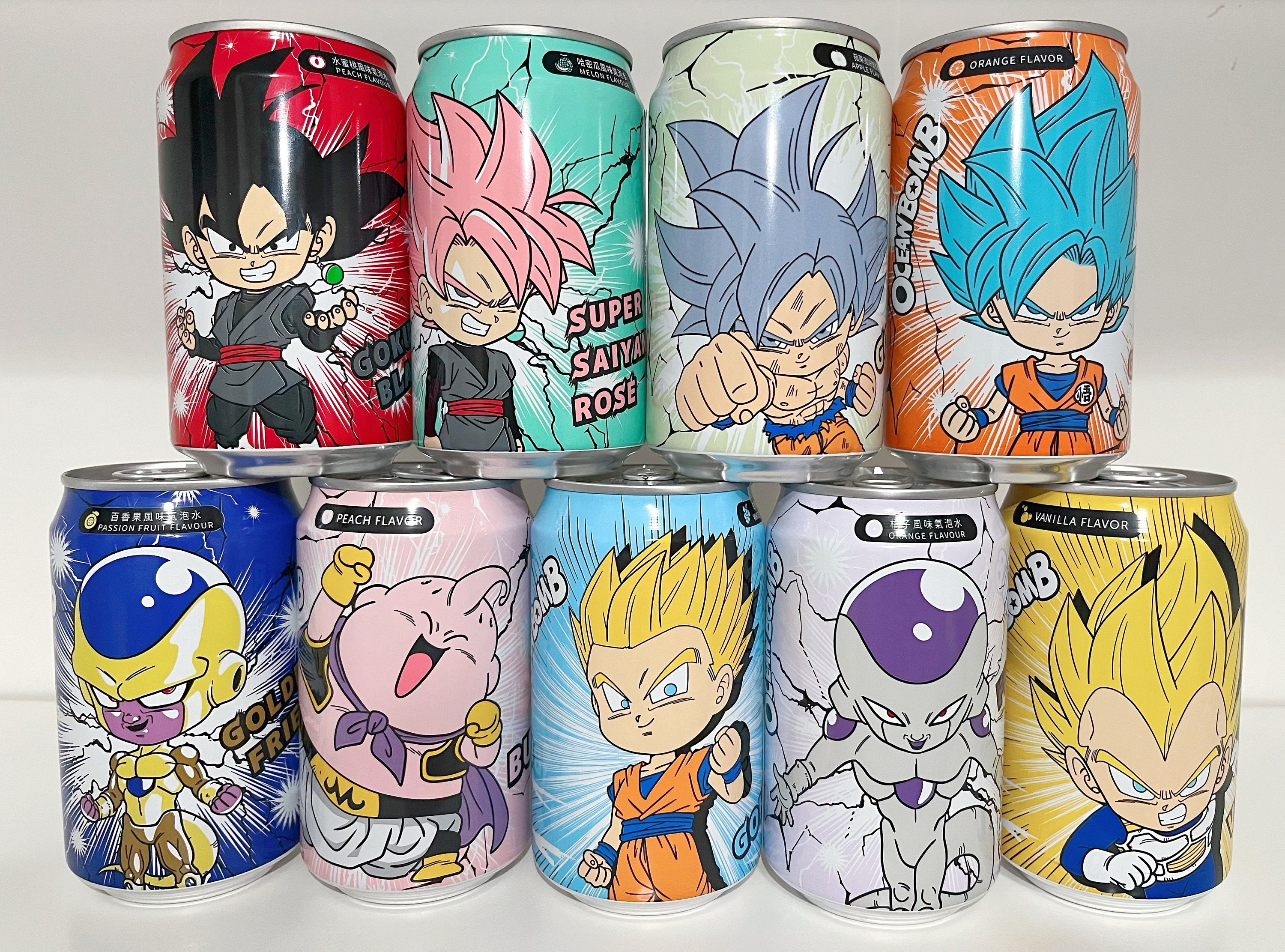 Buy Ocean Bomb Dragon Ball Z Soda, Goku Black Peach Flavor