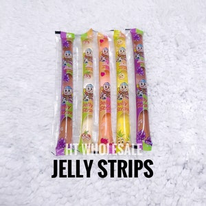 Jin Jin jelly strip ( include grape, lychee, pineapple, strawberry flavor)