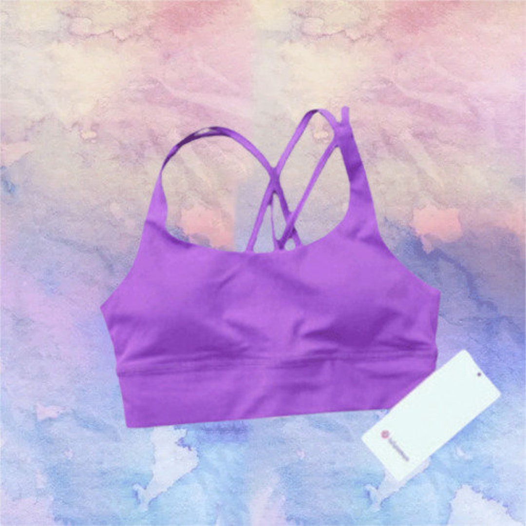 Yoga Energy Bra Long Line Fourline Underwear Violets Women Etsy