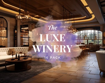 Luxe Winery 16 Pack Virtual Backgrounds Zoom Skype WebEx Google Meet