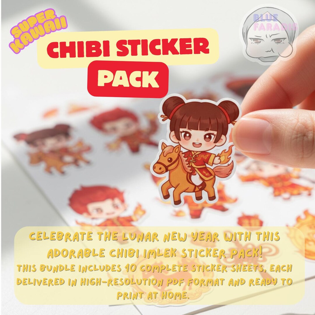 Kawaii Chibi Stickers - Etsy