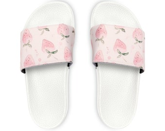 Strawberry Kawaii Roze Slide-sandalen voor dames